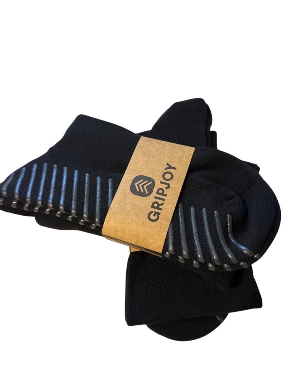 Gripjoy Non-Slip Grip Socks Extra Large 68% Cotton Blend Black - Picture 4 of 4